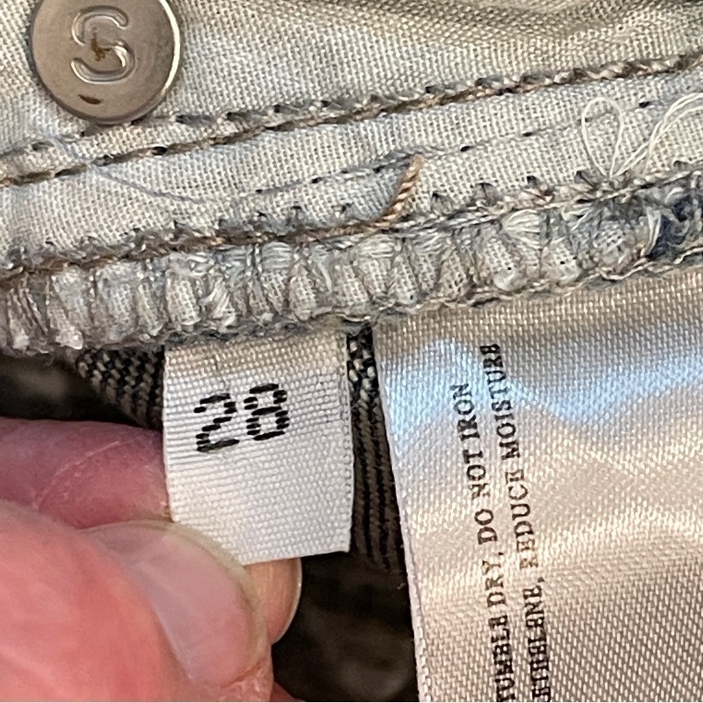 Stampd Jeans Womens Size 28 Pacific Blue Busted Knee Distressed $300 Retail NEW - Picture 6 of 15